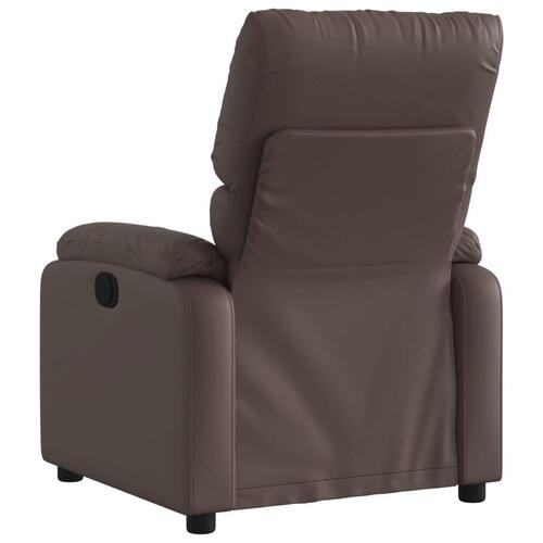 Massagestol kunstlæder brun