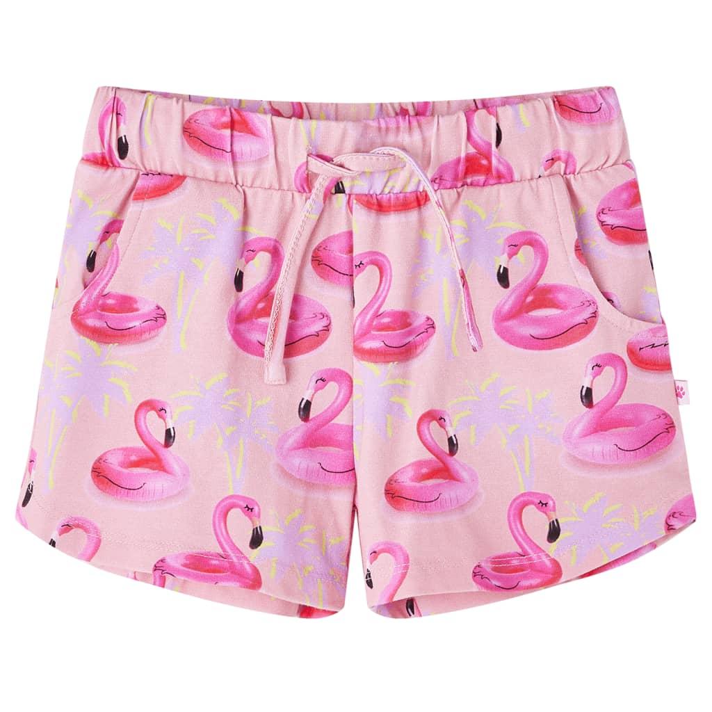 Shorts til børn str. 104 med snore lyserød