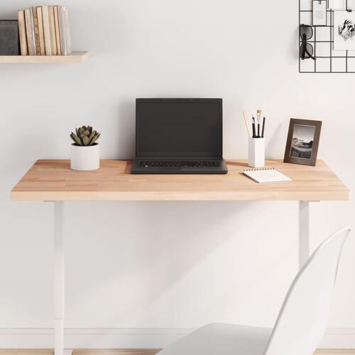 Bordplade 100x50x2,5 cm rektangulær massivt bøgetræ