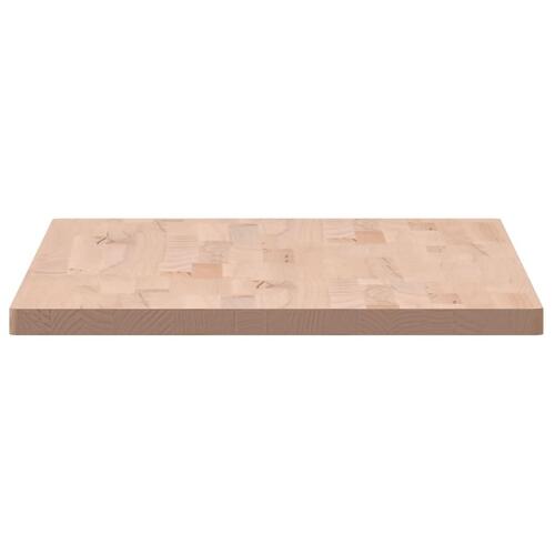 Bordplade 100x50x2,5 cm rektangulær massivt bøgetræ