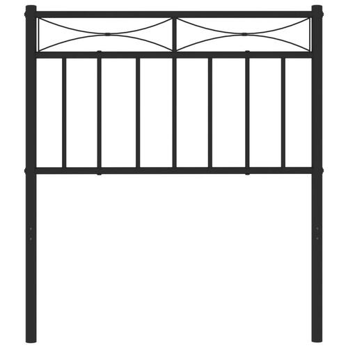 Sengegavl 75 cm metal sort