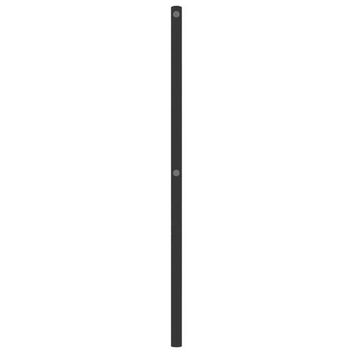Sengegavl 100 cm metal sort