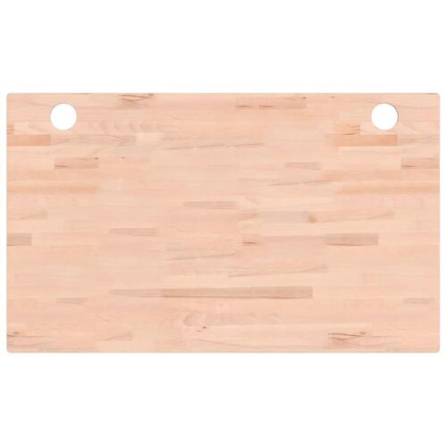 Skrivebordsplade 100x60x2,5 cm massivt bøgetræ