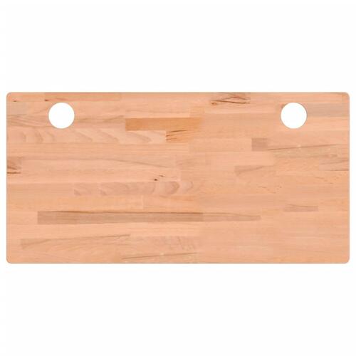 Skrivebordsplade 100x50x2,5 cm massivt bøgetræ