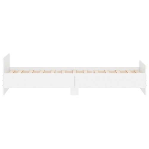 Sengeramme 100×200 cm i hvid - konstrueret træ
