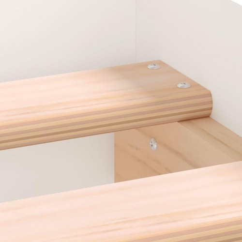 Sengeramme 100×200 cm i hvid - konstrueret træ