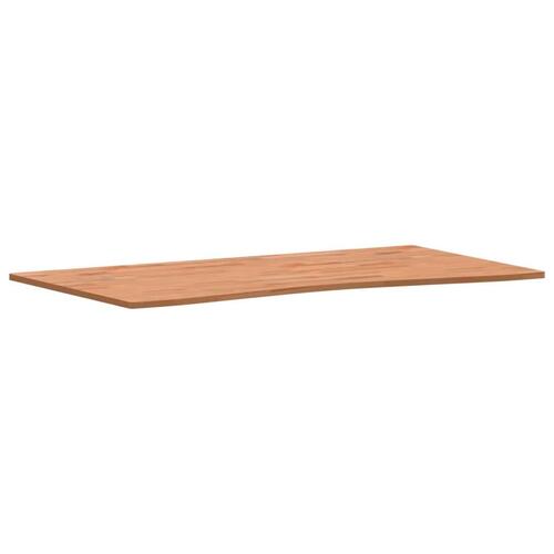 Skrivebordsplade 110x(55-60)x1,5 cm massivt bøgetræ