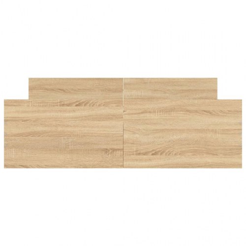 Sengeramme med gavl og fodgærde 140×190 cm - sonoma-eg