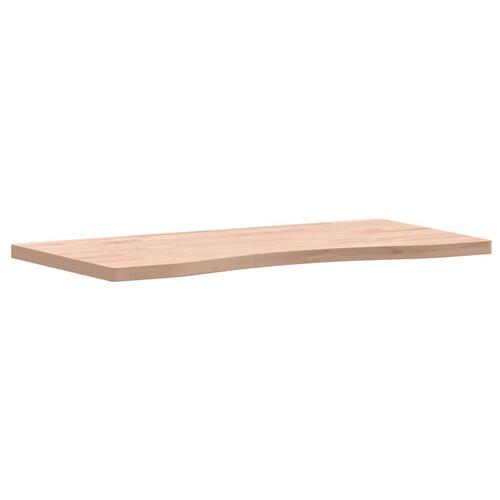 Skrivebordsplade 80x(36-40)x2,5 cm massivt bøgetræ