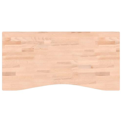 Skrivebordsplade 100x(45-50)x4 cm massivt bøgetræ
