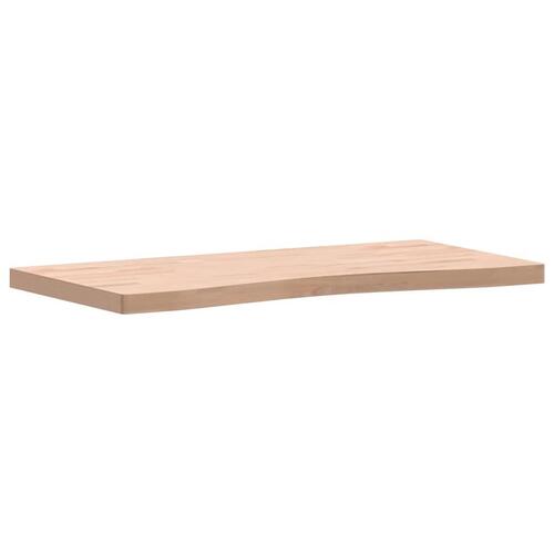 Skrivebordsplade 100x(45-50)x4 cm massivt bøgetræ