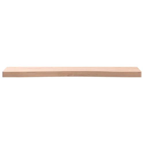 Skrivebordsplade 100x(45-50)x4 cm massivt bøgetræ