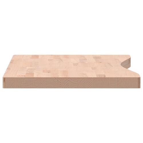 Skrivebordsplade 100x(45-50)x4 cm massivt bøgetræ