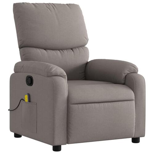 Massagestol stof gråbrun