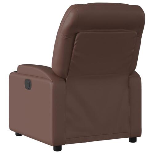 Massagestol kunstlæder brun