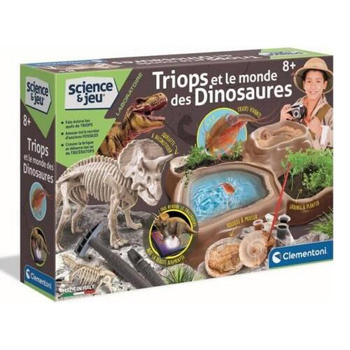 Videnskabspil Clementoni Triops et le monde des dinosaures FR