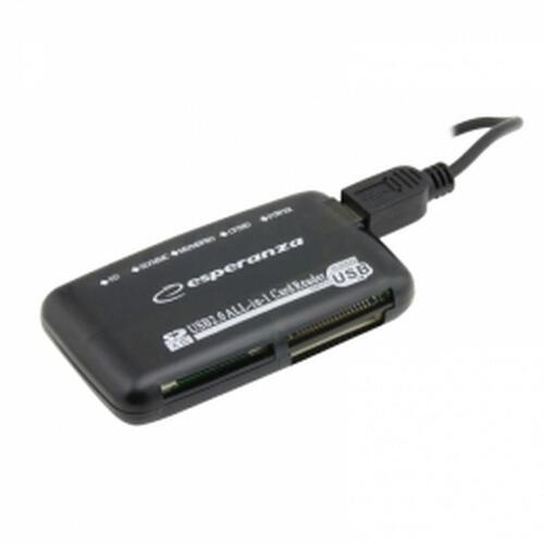Ekstern Reader Card Esperanza EA117 Sort