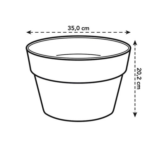 Urtepotte Elho Loft Urban Blå polypropylen Cirkulær Ø 35 cm