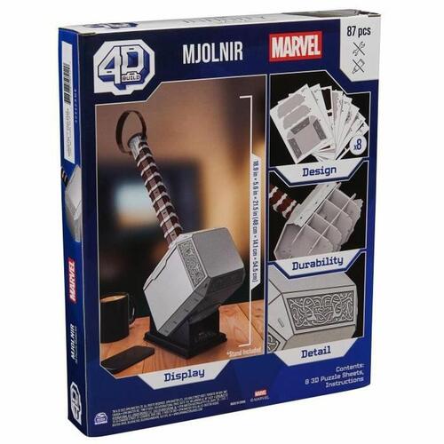 Konstruktionsspil Marvel Mjolnir 87 Dele 48 x 14 x 54,5 cm Brun Multifarvet