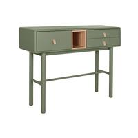 Konsol Home ESPRIT Grøn Polyuretan Træ MDF 120 x 35 x 90 cm