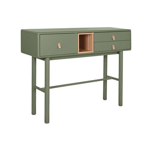 Konsol Home ESPRIT Grøn Polyuretan Træ MDF 120 x 35 x 90 cm