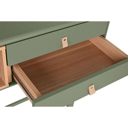 Konsol Home ESPRIT Grøn Polyuretan Træ MDF 120 x 35 x 90 cm