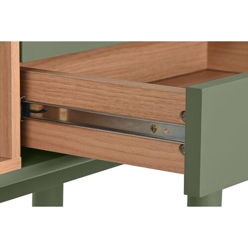 Konsol Home ESPRIT Grøn Polyuretan Træ MDF 120 x 35 x 90 cm