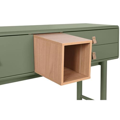 Konsol Home ESPRIT Grøn Polyuretan Træ MDF 120 x 35 x 90 cm