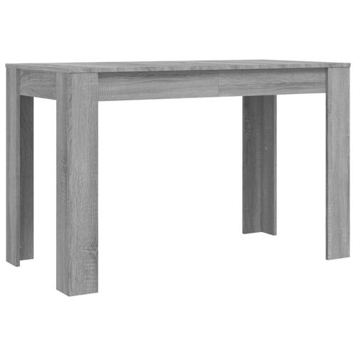 Spisebord 120x60x76 cm konstrueret træ grå sonoma-eg