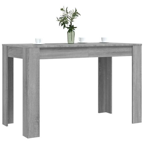 Spisebord 120x60x76 cm konstrueret træ grå sonoma-eg