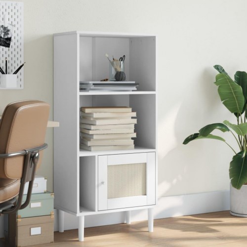 Bogreol SENJA 60 x 35 x 130 cm - hvid