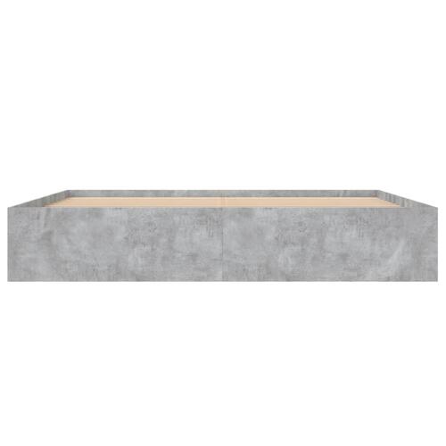 Sengeramme 200x200 cm betongrå