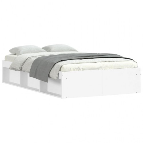 Sengeramme med opbevaring 120 x 200 cm - hvid