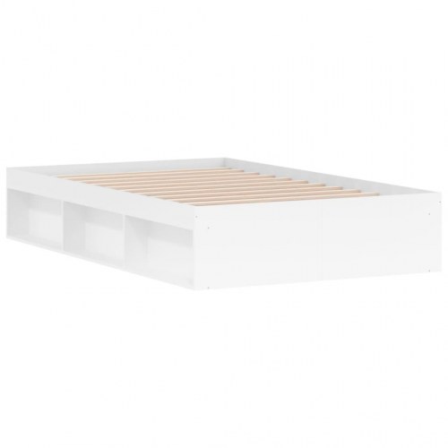 Sengeramme med opbevaring 120 x 200 cm - hvid