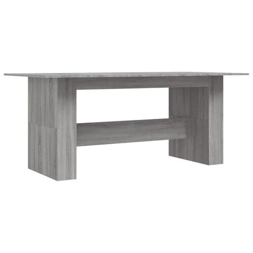 Spisebord 180x90x76 cm konstrueret træ grå sonoma-eg