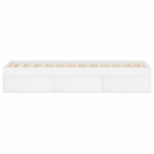 Sengeramme med opbevaring 120 x 190 cm - hvid