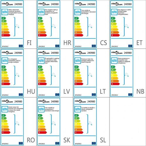 Loftslampe akrylkrystal 3 E14-pærer hvid og transparent