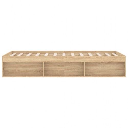 Sengeramme 180x200 cm - sonoma-eg med opbevaring