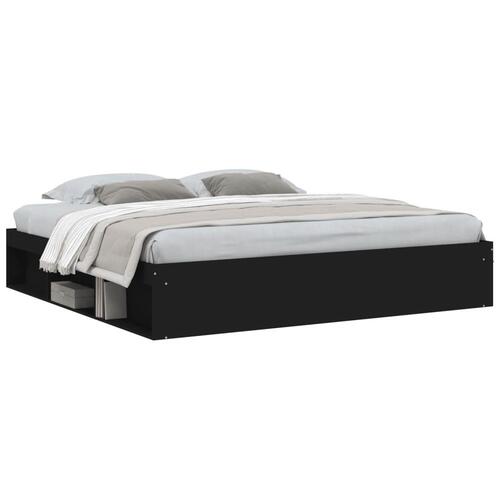 Sengeramme 200x200 cm sort