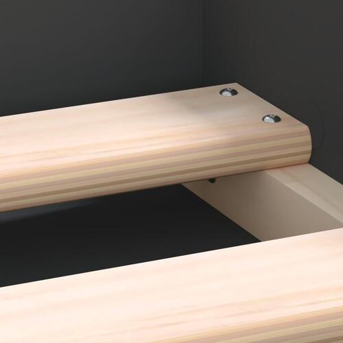 Sengeramme 140x200 cm sort