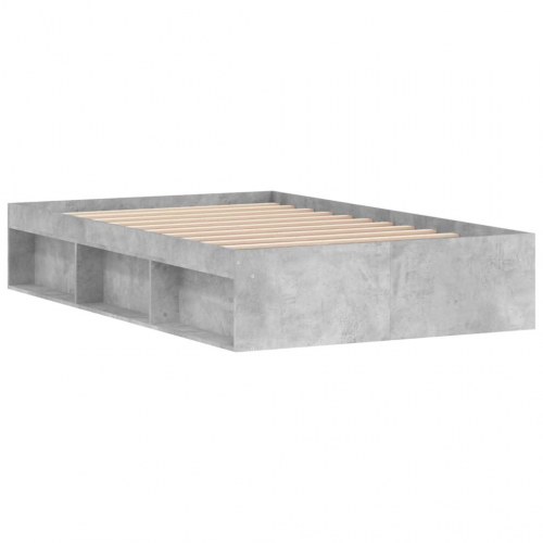 Sengeramme med opbevaring 120x200 cm - betongrå