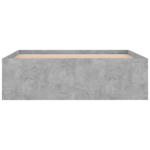 Sengeramme med opbevaring 120x200 cm - betongrå
