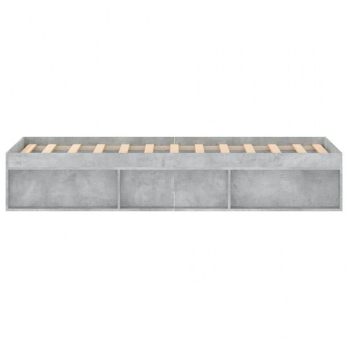 Sengeramme med opbevaring 120x200 cm - betongrå