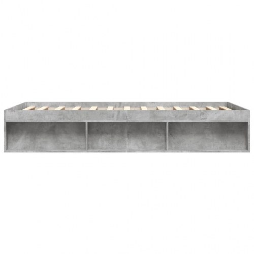 Sengeramme med opbevaring 160x200 cm - betongrå