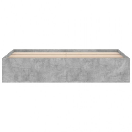 Sengeramme med opbevaring 180x200 cm - betongrå