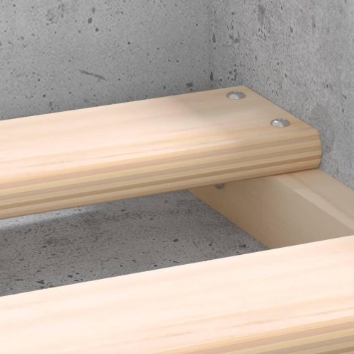 Sengeramme med opbevaring 180x200 cm - betongrå
