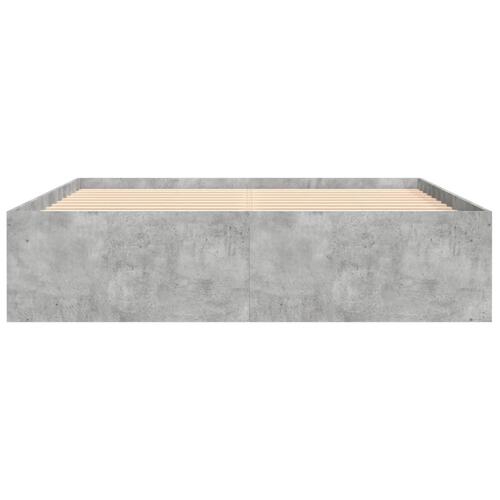 Sengeramme 140x190 cm betongrå