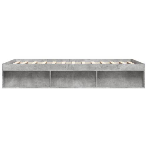 Sengeramme 140x190 cm betongrå