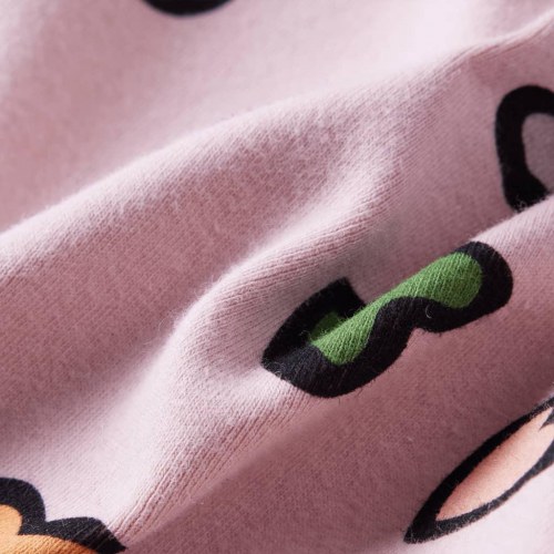 Sweatshirt til børn str. 104 - lyserød med hjerter