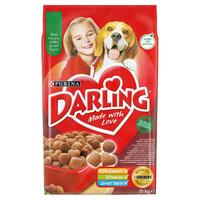 Foder Purina Darling Voksen Kylling Oksekød 10 kg